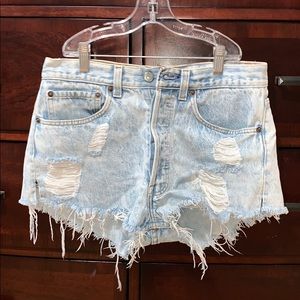 Levi's Shorts - Distressed Jean Levi’s Shorts Levi's Shorts - Distressed Jean Levi’s Shorts